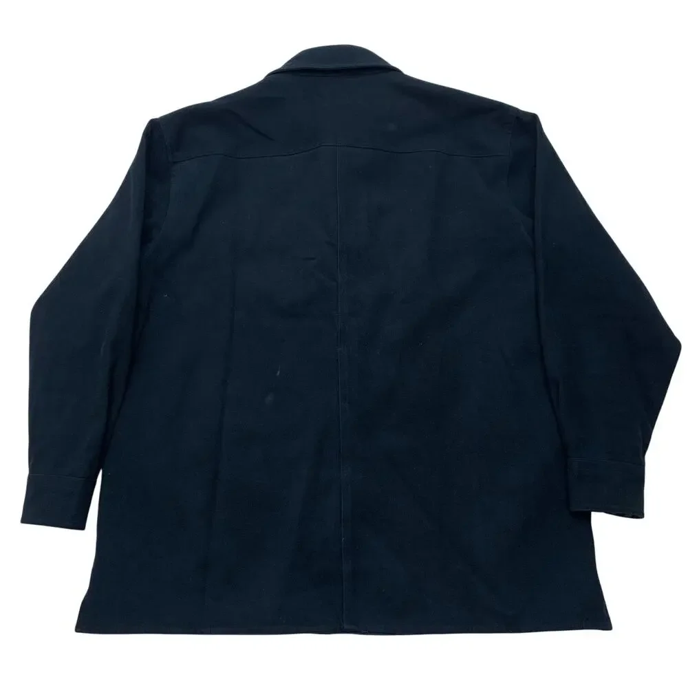 NWOT Levi Strauss Mens Medium Velvety Botton Up Shacket Shirt Jacket Navy Blue